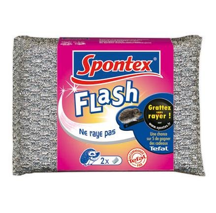 Le nouveau tampon Flash, pour récurer sans rayer. La classe !