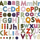 Alphabet chipboard  X2 street