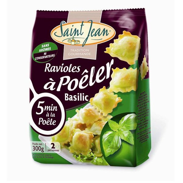 Fourrées de fromage frais et de basilic