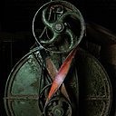 Les machines séculaires de la fabrique sont classées au patrimoine national (ici, batteur)