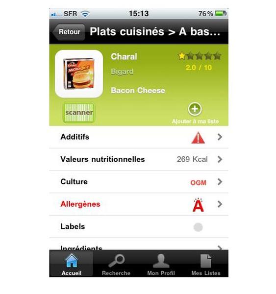 La composition et la filière du produit sont clairement décryptés