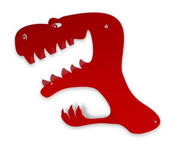 Tout droit sorti de l’imagination reptilienne du designer Thomas de Lussac, le Mantosaure attrape les vêtements avec ses crocs. En acier laqué. 55 x 75 cm. 289 €. Mantosaure. Thomas de Lussac.