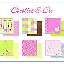 Papiers de la collection Cocottes & Cie