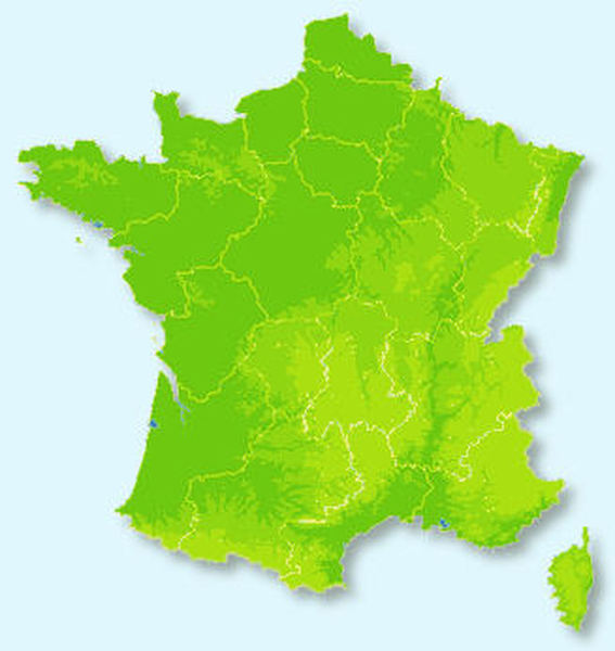 carte de France maisons passives