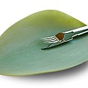 Assiette feuille en silicone, Covo (Italie)