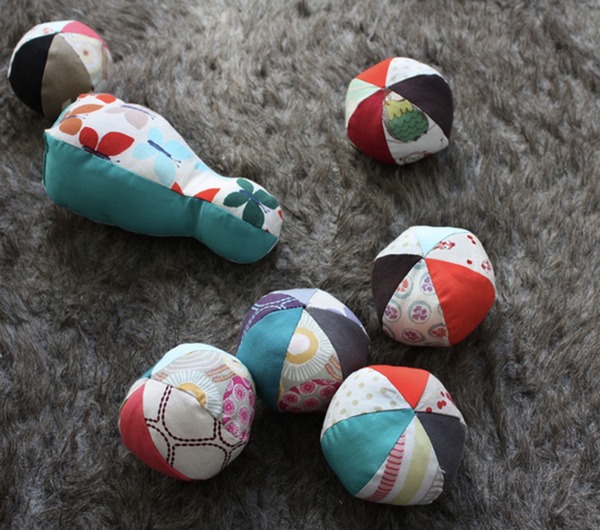 Jeu de quilles en tissu Petits Parisiens