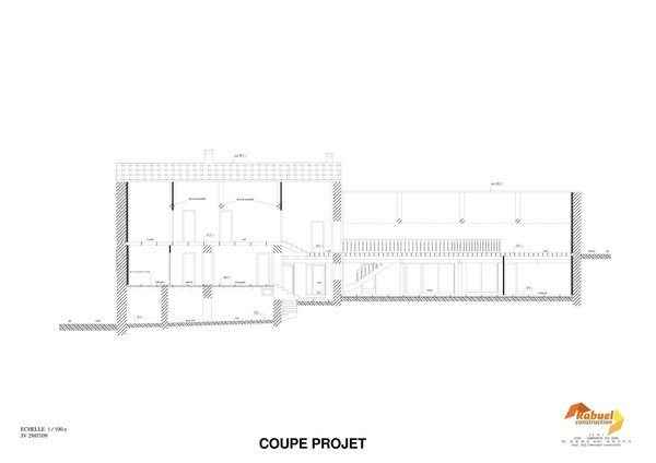 Plan de coupe de la future maison