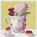 La pivoine est brodée