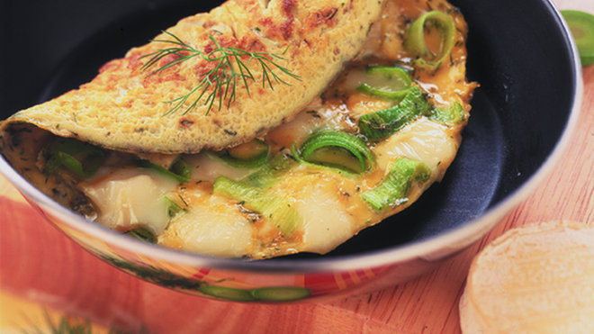 Cette omelette est aussi savoureuse chaude ou tiède, que froide.