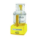 Une touche de jaune citron pour ce robot qui hache, mixe, coupe, tranche, bat les blancs en neige, émulsionne et pétrit. 3 cuves de 1,2l, 2,6 l et 3,6 l pour enchaîner les préparations. 420 €. CS 5200 XL. Magimix.