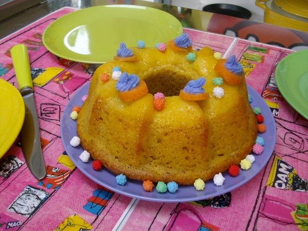 Carrot cake transformé en couronne royale !