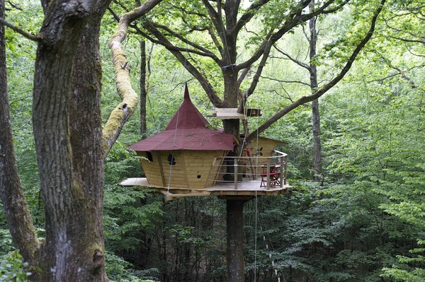 Une nuit romantique et inoubliable perché dans la cabane Cherry