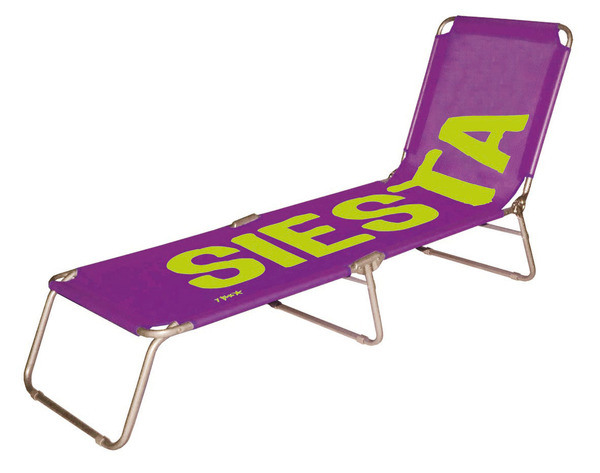Une chaise longue aux couleurs de l’été. 189 x 57,5 cm. Collection Siesta. Incidence. www.incidence.fr