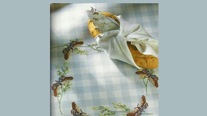 Nappe papillons & graminées