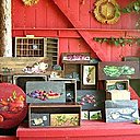 Les peintures végétales sur ardoise et bois