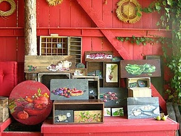 Les peintures végétales sur ardoise et bois