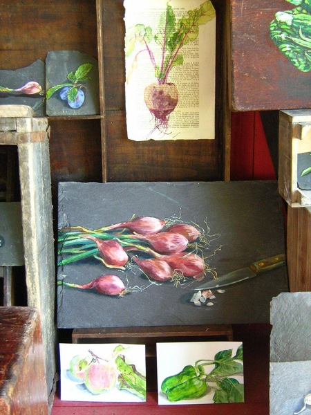 Nature morte aux échalotes