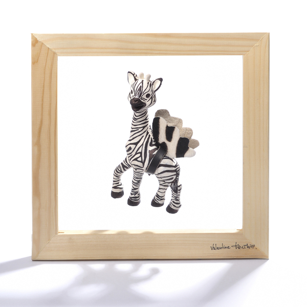 Et la girafe devient "ailée" grâce à l'imagination de Valentine Gauthier