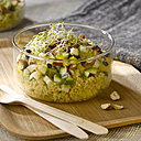 Verrine orientale qui ne craint pas un mariage d’ingrédients peu conventionnel.