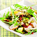 Une salade sucré-salé aux couleurs estivales