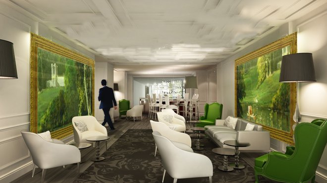 Superbement réhabilitée, la palette des couleurs du hall est douce et raffinée : camaïeu de blanc et de gris taupe, puis le vert par touches qui rehausse les tonalités. Ce hall attire par son espace et cet esprit profondeur que Jean-Philippe Nuel désirait. Superbement réhabilitée, la palette des couleurs du hall est douce et raffinée : camaïeu de blanc et de gris taupe, puis le vert par touches qui rehausse les tonalités. Ce hall attire par son espace et cet esprit profondeur que Jean-Philippe Nuel désirait.