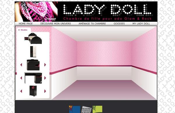 Le site Lady Doll propose de décorer sa future chambre grâce à une application 3D