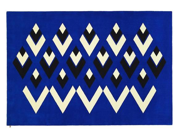 Tapis en lin & laine Rombo dessiné par Nathalie Grenon, Kasthall