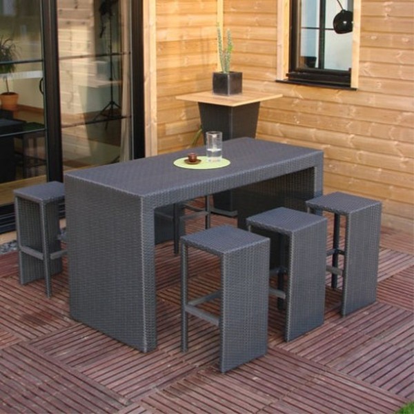 Mobilier en résine tressée: bel effet et zéro entretien