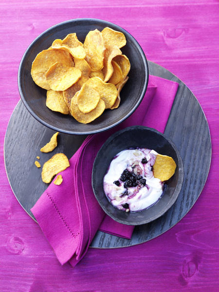 Des chips originales qui sont une invitation à plonger dans le dip avec gourmandise