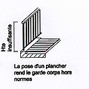 Modification de garde corps nécessaire en cas de surélévation du sol