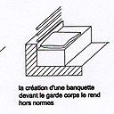 Modification de garde corps en installant une banquette devant
