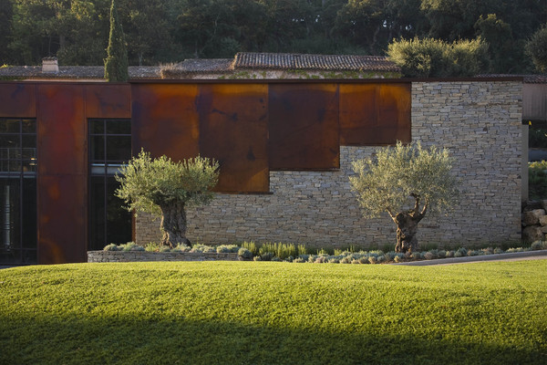 Le magnifique chai au milieu des oliviers