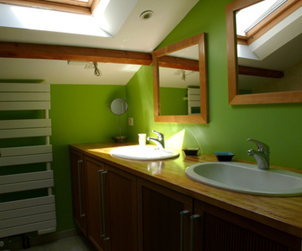 salle de bain dans les combles