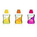 Cola, menthe, citron, grenadine… Au total, ce sont 14 saveurs qui sont disponibles en flacon de 500 ml, permettant de réaliser 12 litres de boisson pétillante. A partir de 5,49 €. Soda Stream.