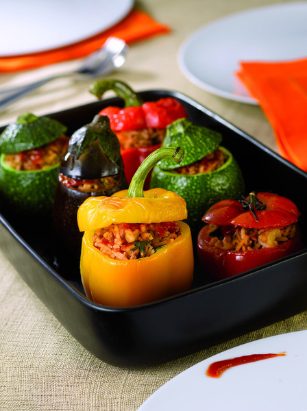 Des petits légumes merveilleusement fourrés à la viande