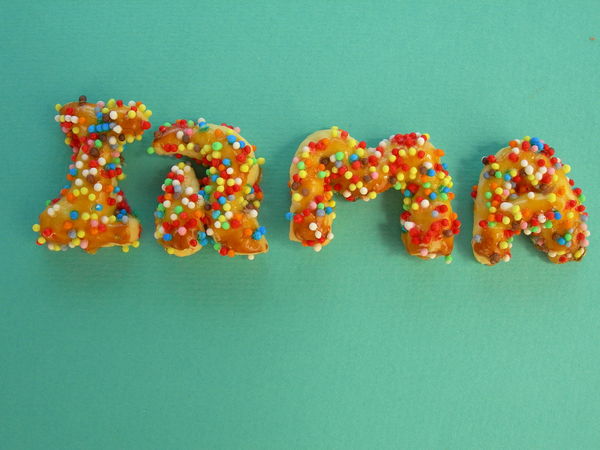 Un prénom en pâte sablée