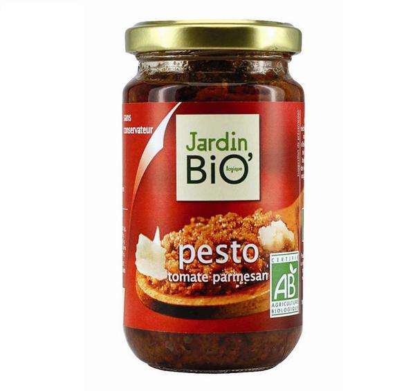 Pesto Rosso aux tomates confites après le légendaire pesto vert au basilic, Jardin Bio’