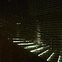 Philippe Starck: escalier en verre et lumière, rideau en buis