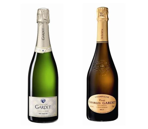 Les cuvées Gardet Brut et et Gardet Prestige Charles 2000