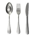 Régime oblige, cuiller et fourchette sont étudiées pour que les bouchées soient plus petites.