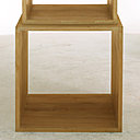 Des cubes à empiler. En paulownia massif, teinté et verni. Vendus par 4, coloris brun, blanc ou noir. Dimensions de 30 x 30 à 50 x 50 x P 40 cm. 149 €. Arthur. Fly.