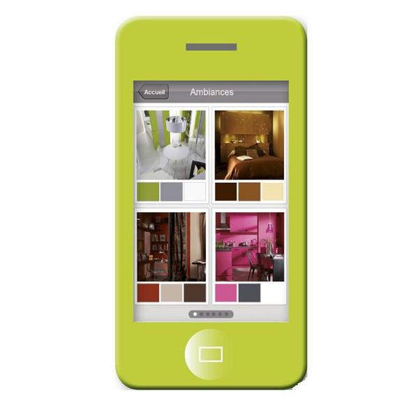 Harmonie de couleurs et idées déco à découvrir sur l’application de Leroy Merlin.