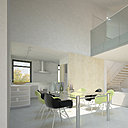 Un système performant de ventilation nocturne évacue les calories accumulées la journée et stocke la fraicheur la nuit par un principe de convection naturelle entre fenêtres verticales et fenêtres de toit.