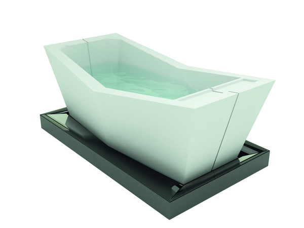 50 coloris pour la baignoire Ôrilot réalisée en Corian: technologie dans un esprit japonisant