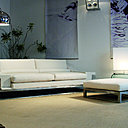 Cuir pleine fleur pour le canapé Grand Blanc, Mazzoli