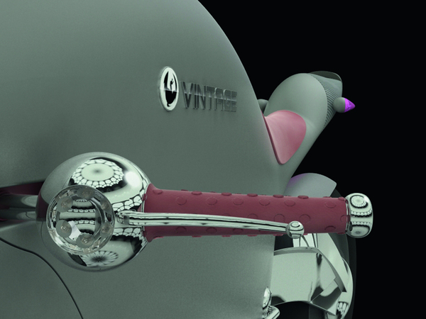 Zoom sur l'accélérateur de la Dragon-Vintage