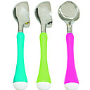 De jolies cuillères à glace en acier et plastique ABS. Résistent au lave-vaisselle. L 18 cm. 1,99 €. Molnfri. Ikéa. www.ikea.com/fr