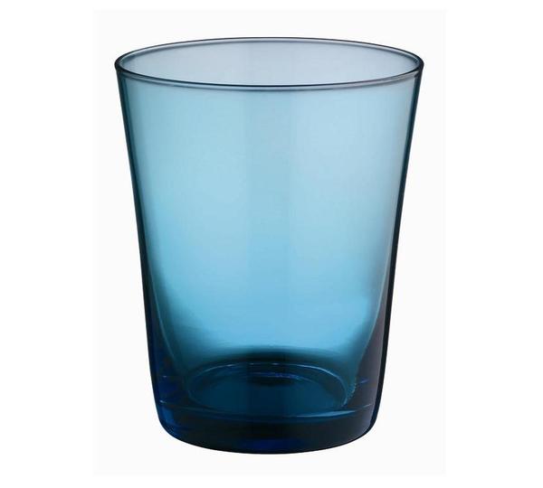 Verre turquoise Devon en verre sodalcalcique. 25 cl. 3.50 €.