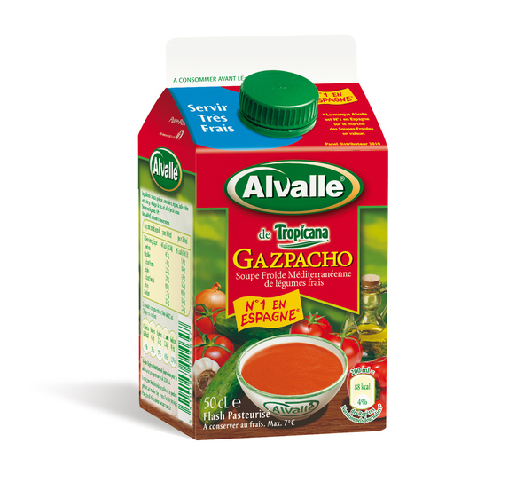Format pour deux : 50 cl de gazpacho Alvalle, le préféré des espagnols