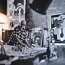 L'artiste au travail !